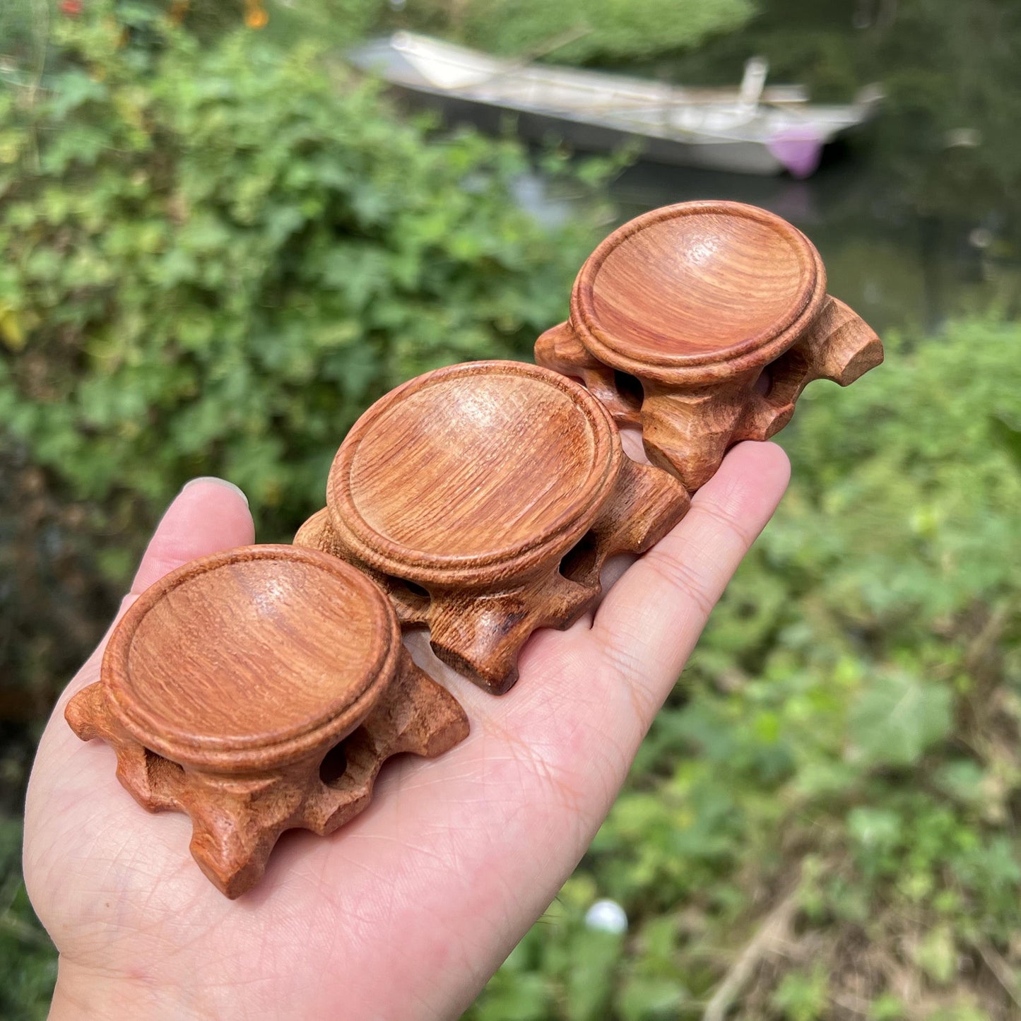Wooden Sphere Holder - Shop