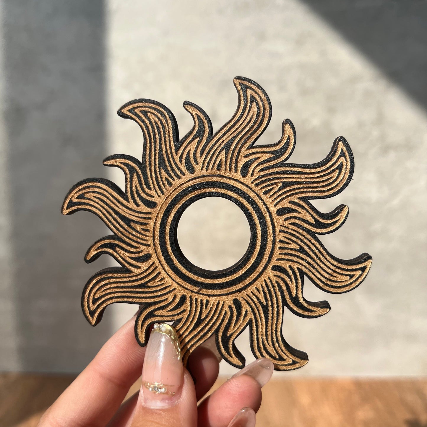 Wood Sphere Holder - Shop