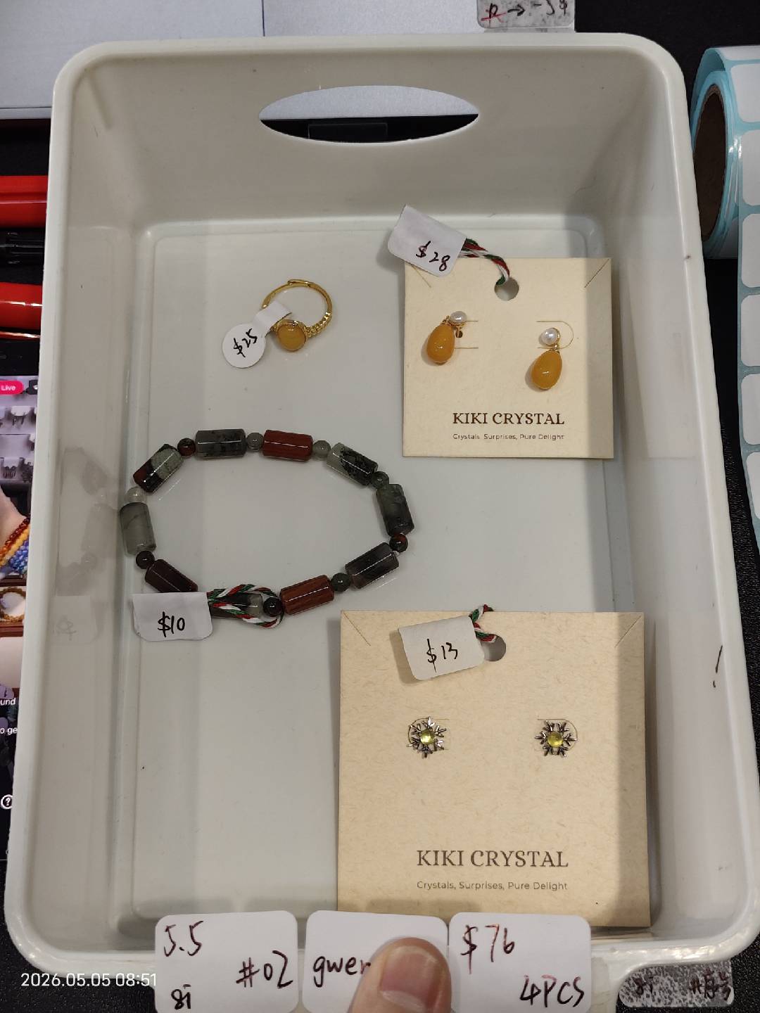 KIKICRYSTAL INS Jewelry Claim Sale for 0505
